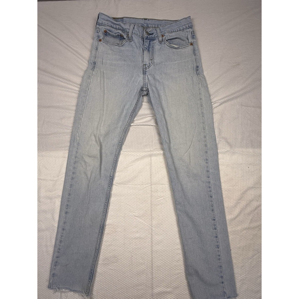 Levis Jeans Womens 28x28 Blue 510 Slim Straight Light Wash Denim